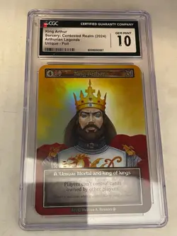 FOIL SORCERY - King Arthur (Foil) - Arthurian Legends (ART) - CGC GEM MINT 10 - Image 1