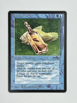 MTG FISHLIVER OIL (Dark) #2 Arabian Nights Regular NM/MT Magic The Gathering - Image 1