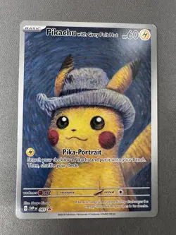 Pikachu with Grey Felt Hat SVP 085 Scarlet & Violet Promo Pokemon English NM- - Image 1