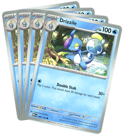 x4 Drizzile 040/132 - Mega Evolution - Pokemon - NM/M English - Image 1