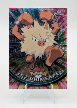 2000 Topps Chrome Pokemon: Primeape #57 - NM - Image 1