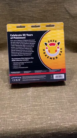 Pokemon Phantasmal Flames Box Pokemon Day 2026 Booster Packs Promo Pikachu Coin - Image 2