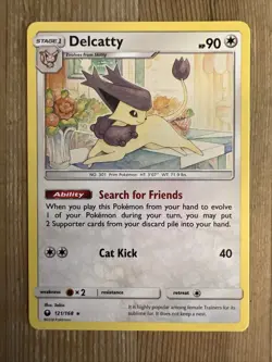 Pokemon TCG Delcatty Sun & Moon: Celestial Storm 121/168 Non Holo Rare NM - Image 1