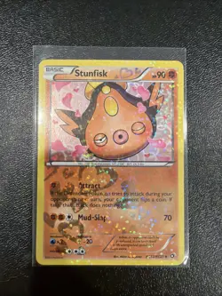 Pokemon Stunfisk Holo Card RC12/RC25 Legendary Treasures Radiant Collection - Image 1
