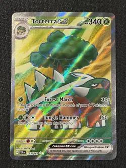 Torterra EX Full Art Ultra Rare Holo 185/162 Temporal Forces Pokemon TCG - Image 1