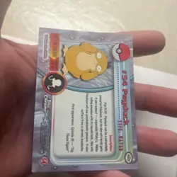 Pokemon 2000 Topps Chrome Pokemon Series 1 #54 Psyduck Pokemon T.V. NM - Image 4