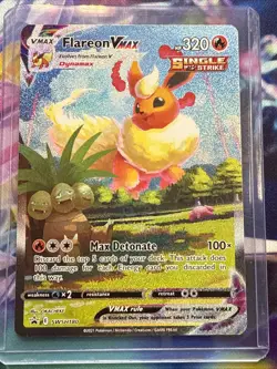 1x Flareon VMAX Alt Art SWSH180 Black Star Promo MINT Pokemon - Image 1