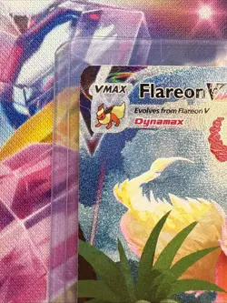 1x Flareon VMAX Alt Art SWSH180 Black Star Promo MINT Pokemon - Image 4
