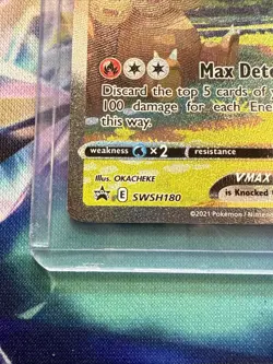 1x Flareon VMAX Alt Art SWSH180 Black Star Promo MINT Pokemon - Image 5