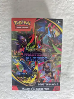 Pokemon TCG Mega Evolution Phantasmal Flames Booster Bundle 6 Packs Sealed - Image 1