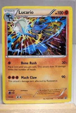Pokemon TCG Lucario XY140 Holo Rare Black Star Promo Card - Image 1