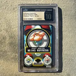 Pokemon Japanese Vileplume No. 045 Bandai Sealdass Sticker CGC 10 Pristine - Image 1