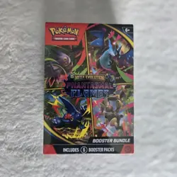 Pokemon TCG Mega Evolution Phantasmal Flames Booster Bundle 6 Packs New Sealed - Image 1