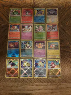 16 Radiant Rare Full Set Complete Pokemon Collection Charizard Blastoise Eevee - Image 2