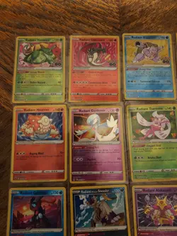 16 Radiant Rare Full Set Complete Pokemon Collection Charizard Blastoise Eevee - Image 3