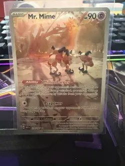 Pokemon Mr. Mime Illustration Rare Holo 179/165 Sv: Scarlet & Violet 151 NM - Image 1