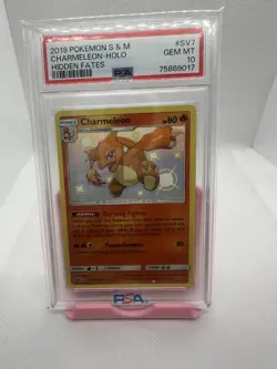 2019 Pokemon S&M Charmeleon HOLO Hidden Fates PSA 10 - Image 1