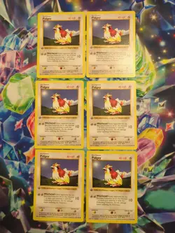 Pokemon TCG A Flock of Pidgey 57/102 1st Edition Base Set Shadowless LP - Image 1