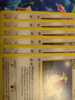 Pokemon TCG A Flock of Pidgey 57/102 1st Edition Base Set Shadowless LP - Image 3