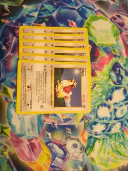 Pokemon TCG A Flock of Pidgey 57/102 1st Edition Base Set Shadowless LP - Image 4