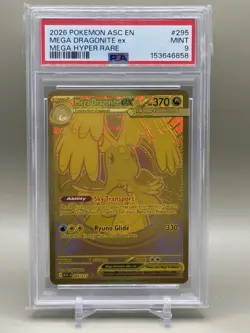 2026 Pokemon Ascended Heroes Mega Dragonite EX Mega Hyper Rare PSA 9 Mint - Image 1