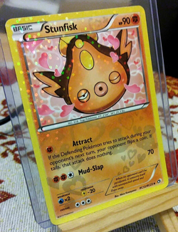 Pokemon Stunfisk RC12/RC25, Radiant Collection Legendary Treasures, HOLO, NM - Image 2