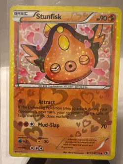 Pokemon Stunfisk Legendary Treasures Radiant Collection Holo RC12/RC25 HP90 LP - Image 1