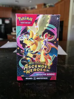 Pokemon TCG Mega Evolution Ascended Heroes Booster Bundle 6 Pack New Sealed - Image 1