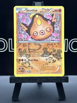 2013 STUNFISK RC12/RC25 Legendary Treasures Pokemon Radiant Collection HOLO - Image 2