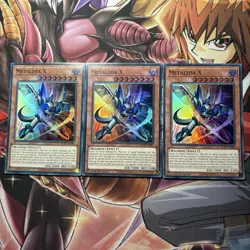 Yugioh! Playset 3x Metalzoa X Super Rare - ROTA-EN006 1st Edition - English - Image 1