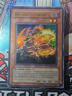 Yugioh Infernity Dwarf WC09-EN002 Ultra Rare Unlimited Edition NM - Image 1