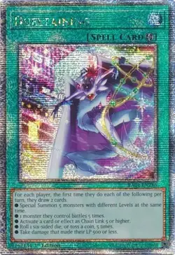 Dueltaining (Quarter Century Secret Rare) RA04-EN286 Stampede Yugioh NM - Image 1