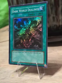 1st Edition Holo ☄ YuGiOh DARK WORLD DEALINGS Super Rare * STON-EN038 * NM/VLP - Image 1