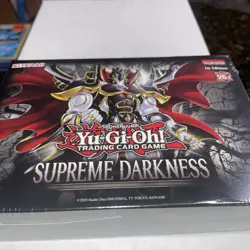 SUPREME DARKNESS YUGIOH SEALED BOX 1ST EDITION FOUR 9 CARD PACKS 1 EXCL TOKEN - Image 1