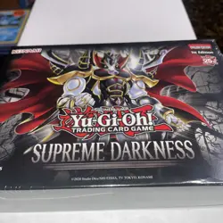SUPREME DARKNESS YUGIOH SEALED BOX 1ST EDITION FOUR 9 CARD PACKS 1 EXCL TOKEN - Image 3