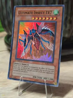 1st Edition Holo ☄ YuGiOh ULTIMATE INSECT LV7 Super Rare * TLM-EN010 * NM - Image 2