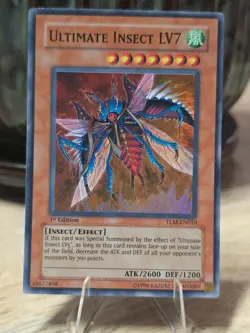 1st Edition Holo ☄ YuGiOh ULTIMATE INSECT LV7 Super Rare * TLM-EN010 * NM - Image 3