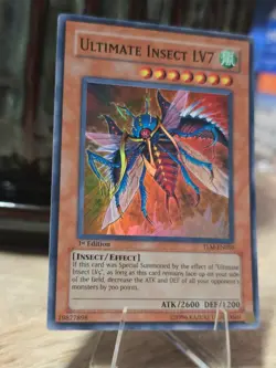 1st Edition Holo ☄ YuGiOh ULTIMATE INSECT LV7 Super Rare * TLM-EN010 * NM - Image 4