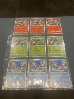 Digimon Card Set Of 9 Charmander Bulbasaur Squirtle Promo Card Japan - Image 1