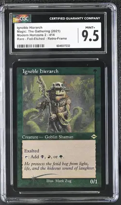 IGNOBLE HIERARCH Modern Horizons 2 Etched Foil Rare CGC 9.5 MTG [Nostalgium] - Image 1