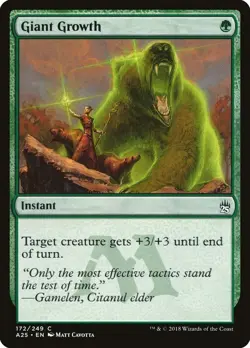 Giant Growth 172 A25 MTG Green Instant Bear 2018 Common Cavotta - Image 1