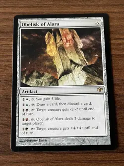 1x Obelisk of Alara (#140) Near-Mint Magic:the Gathering MTG Conflux - Image 1