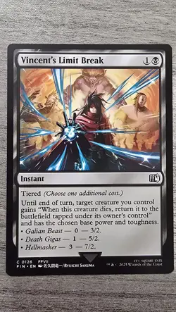 x4 Vincent's Limit Break (C) #126 FINAL FANTASY MTG NM - Image 1