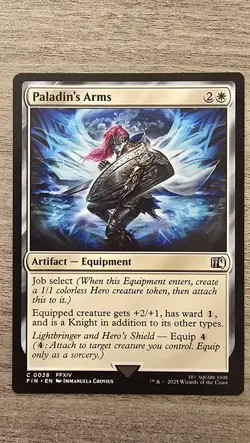 x4 Paladin's Arms (C) #28 FINAL FANTASY MTG NM - Image 1