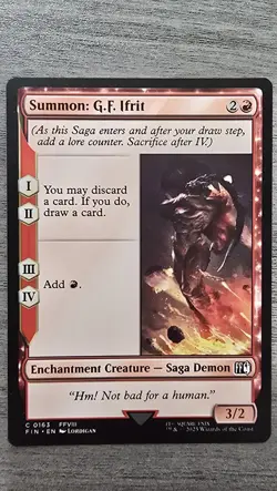 x4 Summon: G.F. Ifrit (C) #163 FINAL FANTASY MTG NM - Image 1