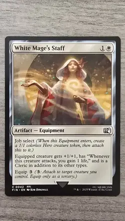 x4 White Mage's Staff (C) #42 FINAL FANTASY MTG NM - Image 1