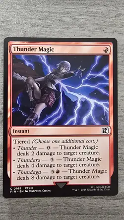 x4 Thunder Magic (C) #165 FINAL FANTASY MTG NM - Image 1