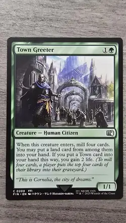 x4 Town Greeter (C) #209 FINAL FANTASY MTG NM - Image 1