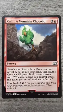 x4 Call the Mountain Chocobo (C) #131 FINAL FANTASY MTG NM - Image 1