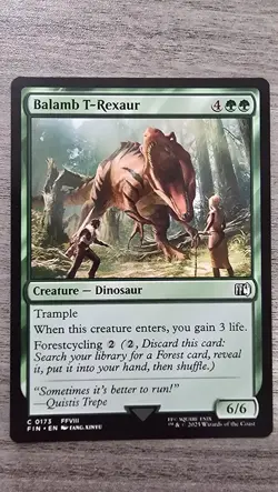 x4 Balamb T-Rexaur (C) #173 FINAL FANTASY MTG NM - Image 1